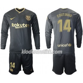 FC Barcelona Philippe Coutinho 14 Barn Bortedraktsett 2020-2021 Langermet (+ Korte bukser)